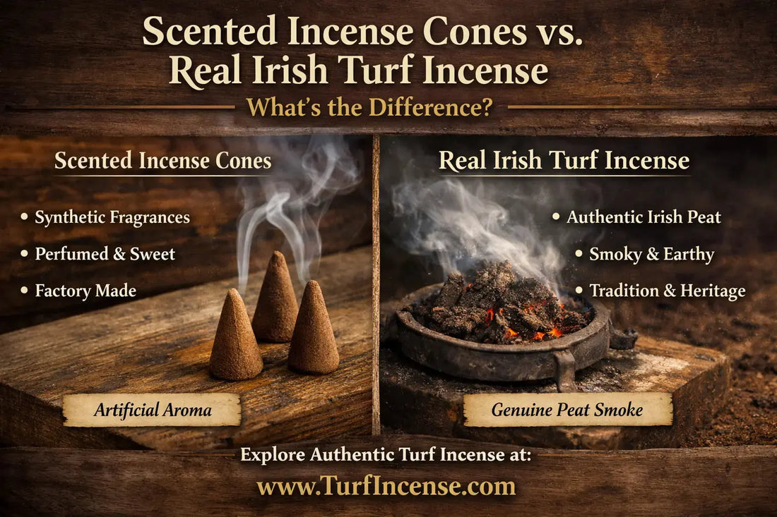 Scented Incense Cones vs. Authentic Irish Turf Incense: What’s the Real Difference? 