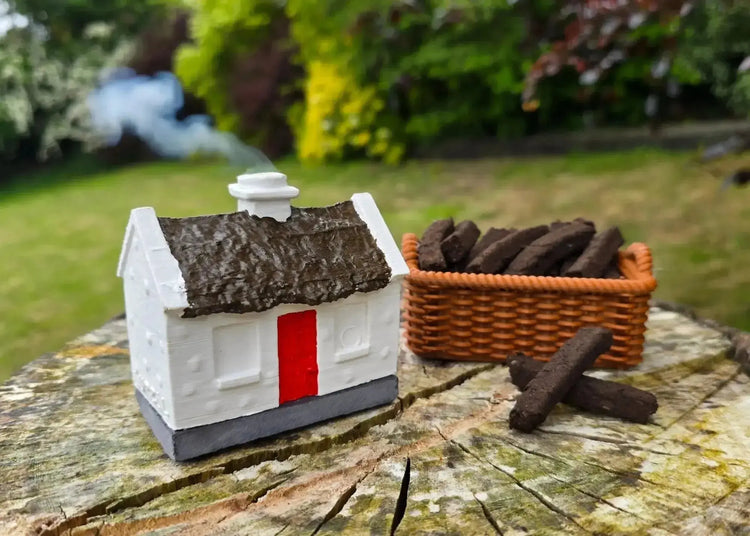 Cottage and turf incense basket