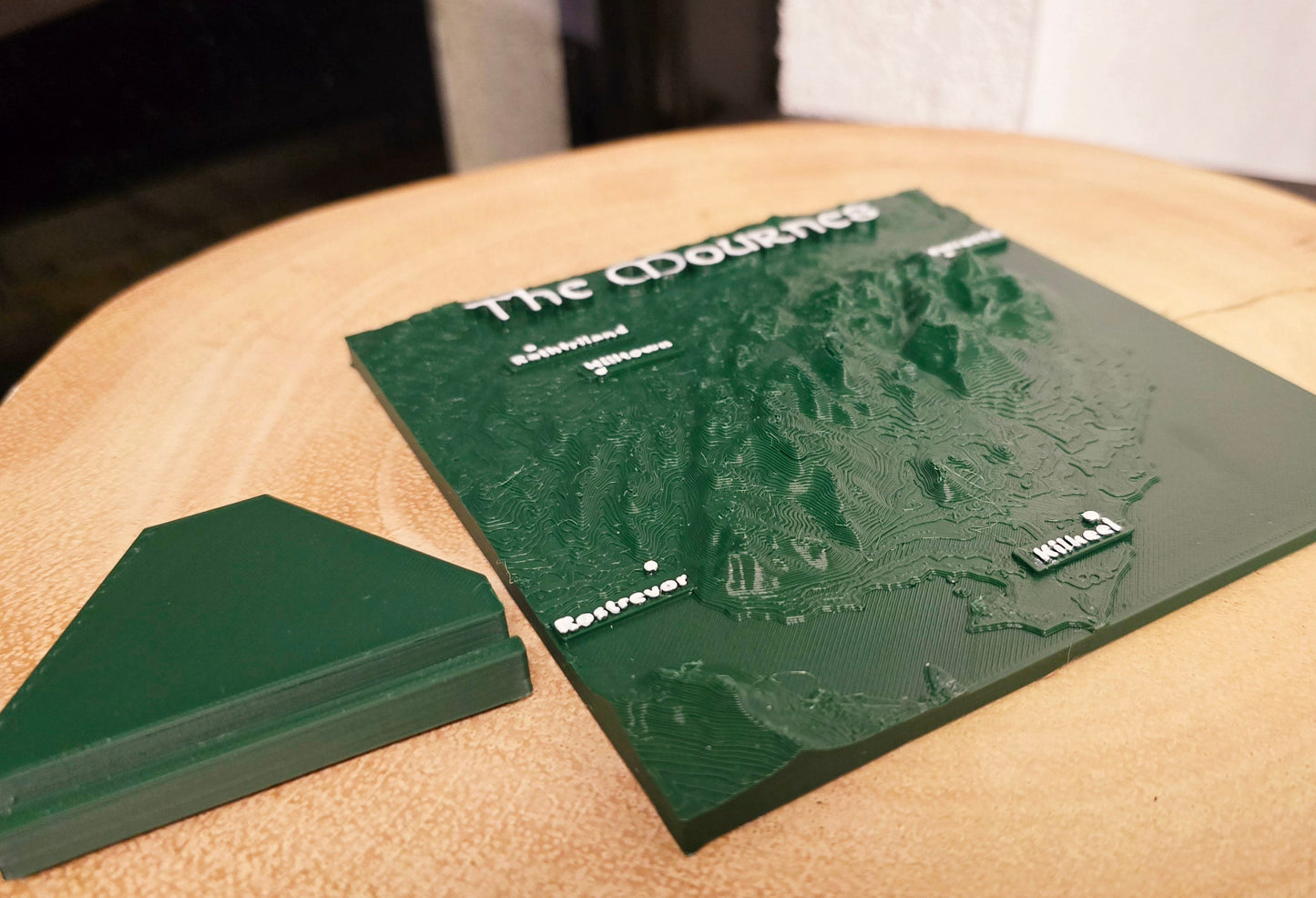 Mourne Souvenir - 3D Printed Topographical Map Plaque