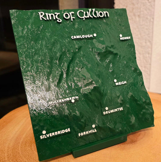 Ring of Gullion Souvenir - 3D Printed Topographical Map Plaque