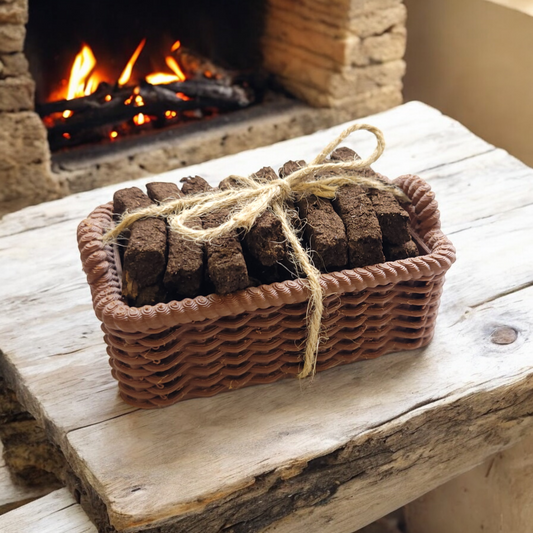 Irish Turf / Peat Incense 'Creel' Basket Set (x32 piece) - The smell of Ancient Ireland