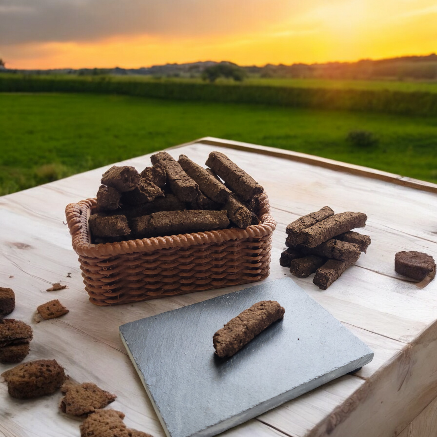 Irish Turf / Peat Incense 'Creel' Basket Set (x32 piece) - The smell of Ancient Ireland