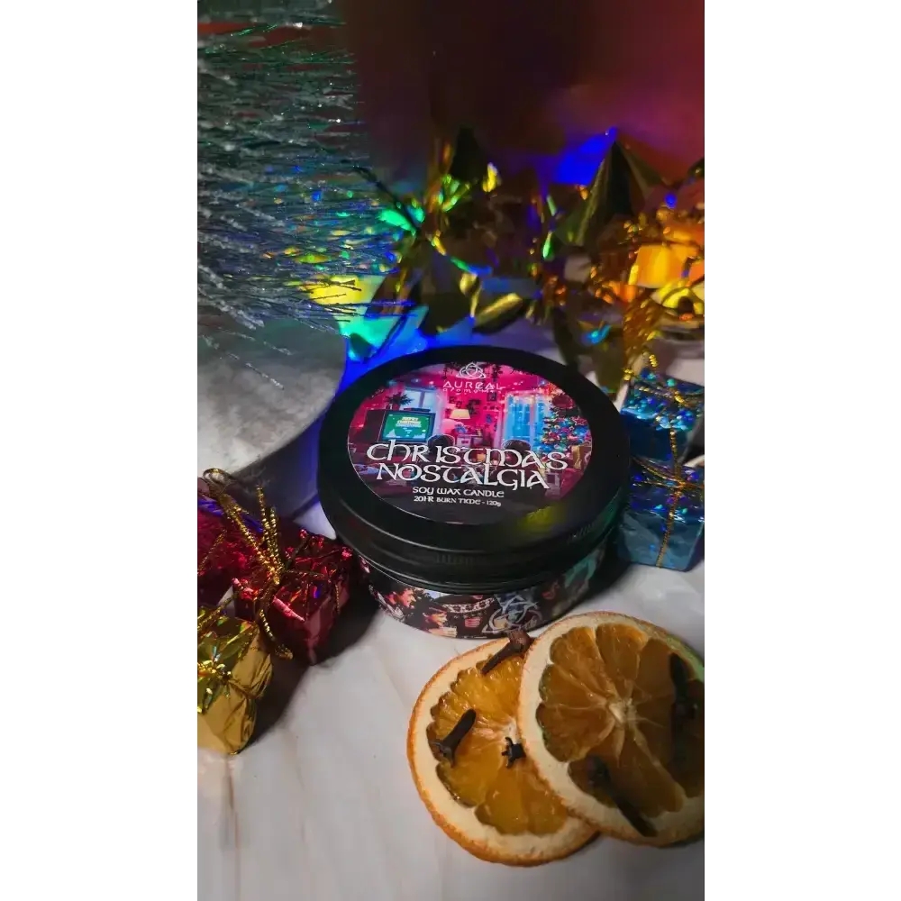 Christmas Nostalgia - Christmas Tin Candle - Candle