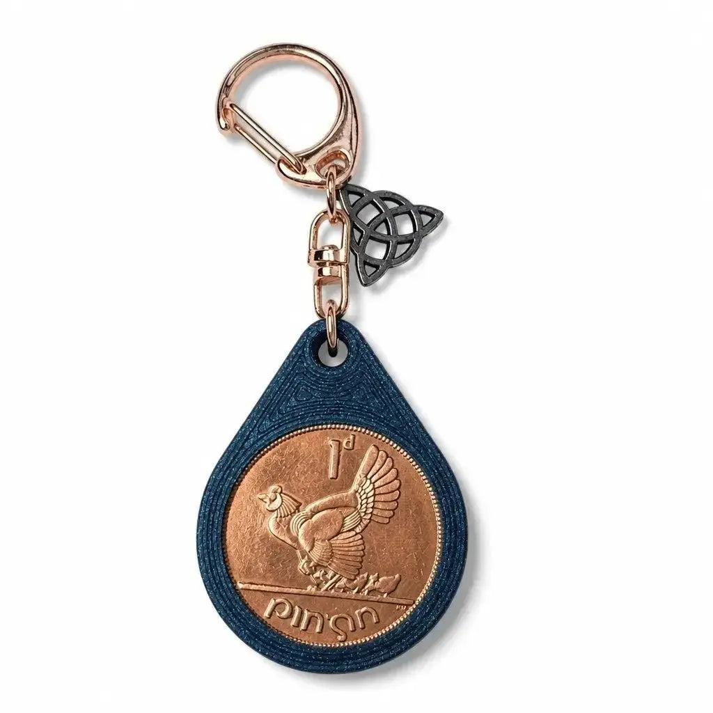 Irish Lucky Penny Keyring Aureal Aromatics