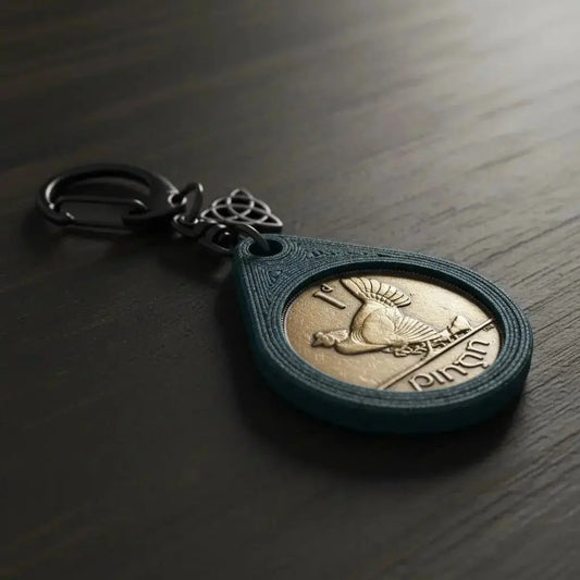 Irish Lucky Penny Keyring Aureal Aromatics