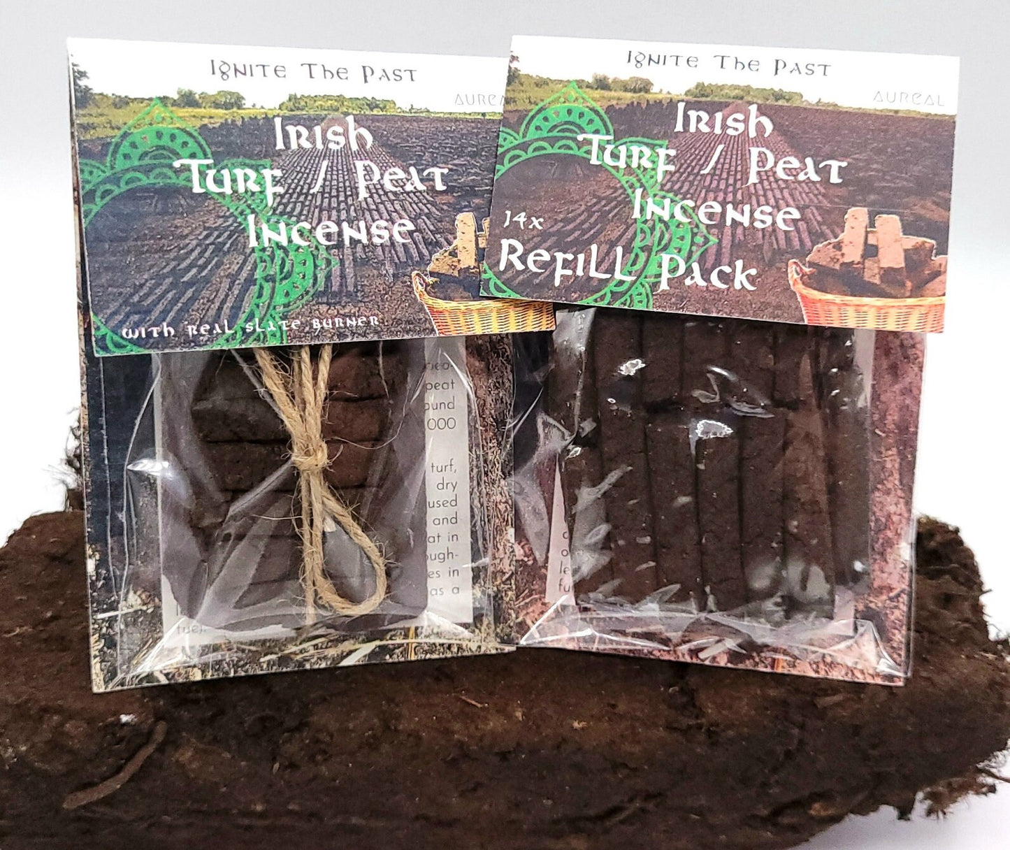 Irish Turf / Peat Incense Set - The smell of Ancient Ireland - Wholesale x20 Unit Basket